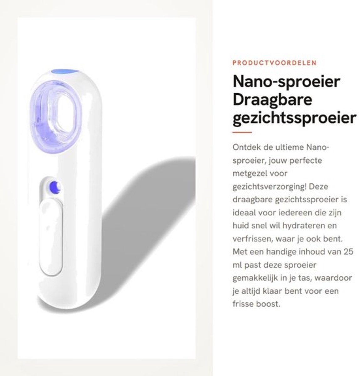 Dailygoody - Nano-sproeier - Draagbare gezichtssproeier - Hydraterend