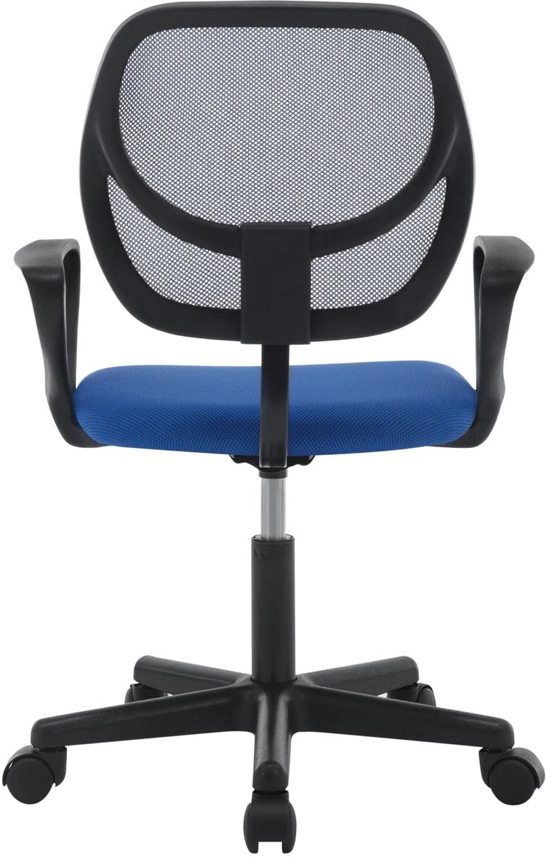 Klarven® Kinderstoel Ergonomisch - Verstelbare zithoogte, Ademend mesh - Zwenkwielen, 5-100 kg - 44x41 cm - Blauw