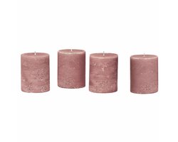 LOBERON Kaars set van 4 Virrans roze