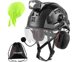 HEARMOR High-acting industrial helmet for adults, construction helmet with active hearing protection, ABS safety - ShopVlot