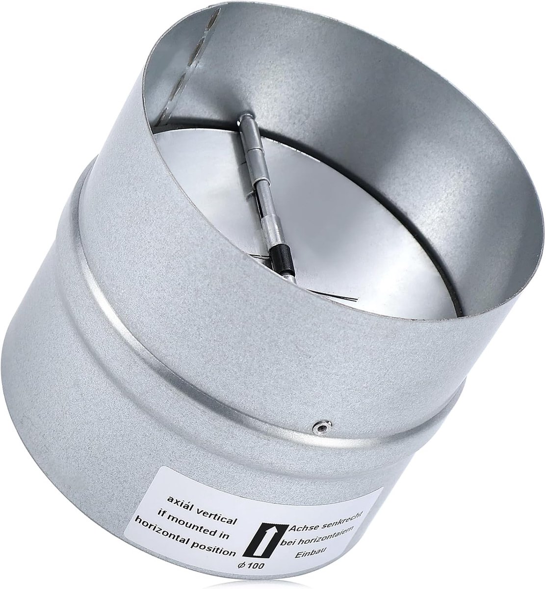 Slide-in valve DN 100 mm extractor hood, check valve, ventilation valve for ventilation duct and exhaust air for pipe - ShopVlot