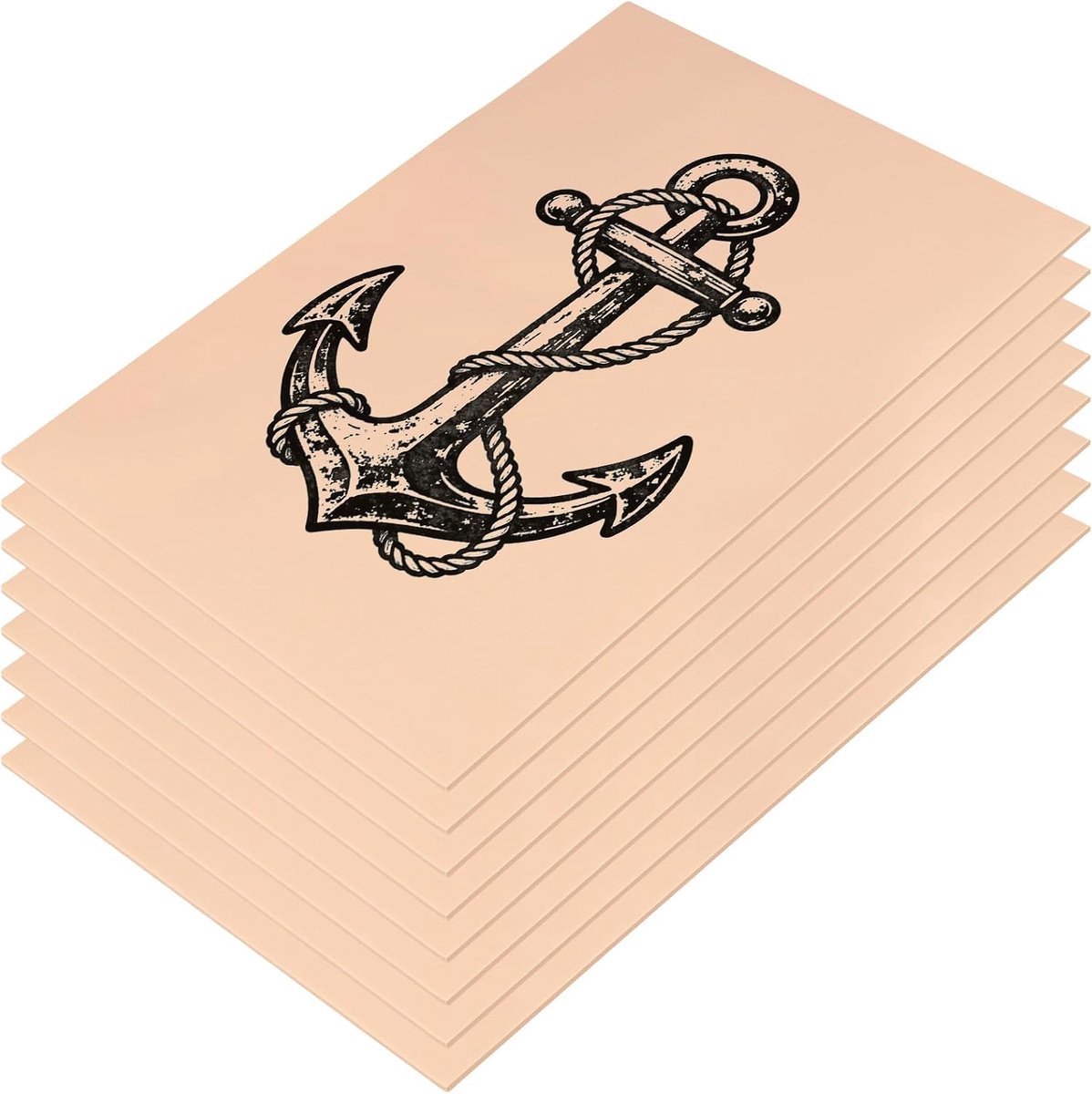 Pack of 8 3 mm Artificial Skin Tattoos, 20 x 29.7 cm, Silicone Skin, Double-Sided Blank Tattoo, Practice Skin for - ShopVlot