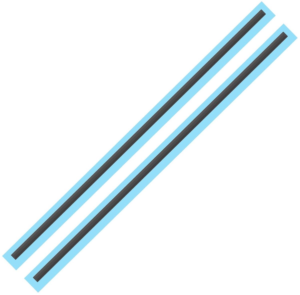 Non-slip bumper voet strip vervanging 315x6x2mm - rubber - geschikt voor HP ENVY X360 - eenvoudig te bevestigen - ShopVlot