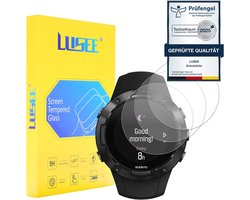 LUSEE Pack of 3 Tempered Glass for Smartwatches (Round Diameter 34 mm) Universal Screen Protector (9H Hard Glass) (HD - ShopVlot