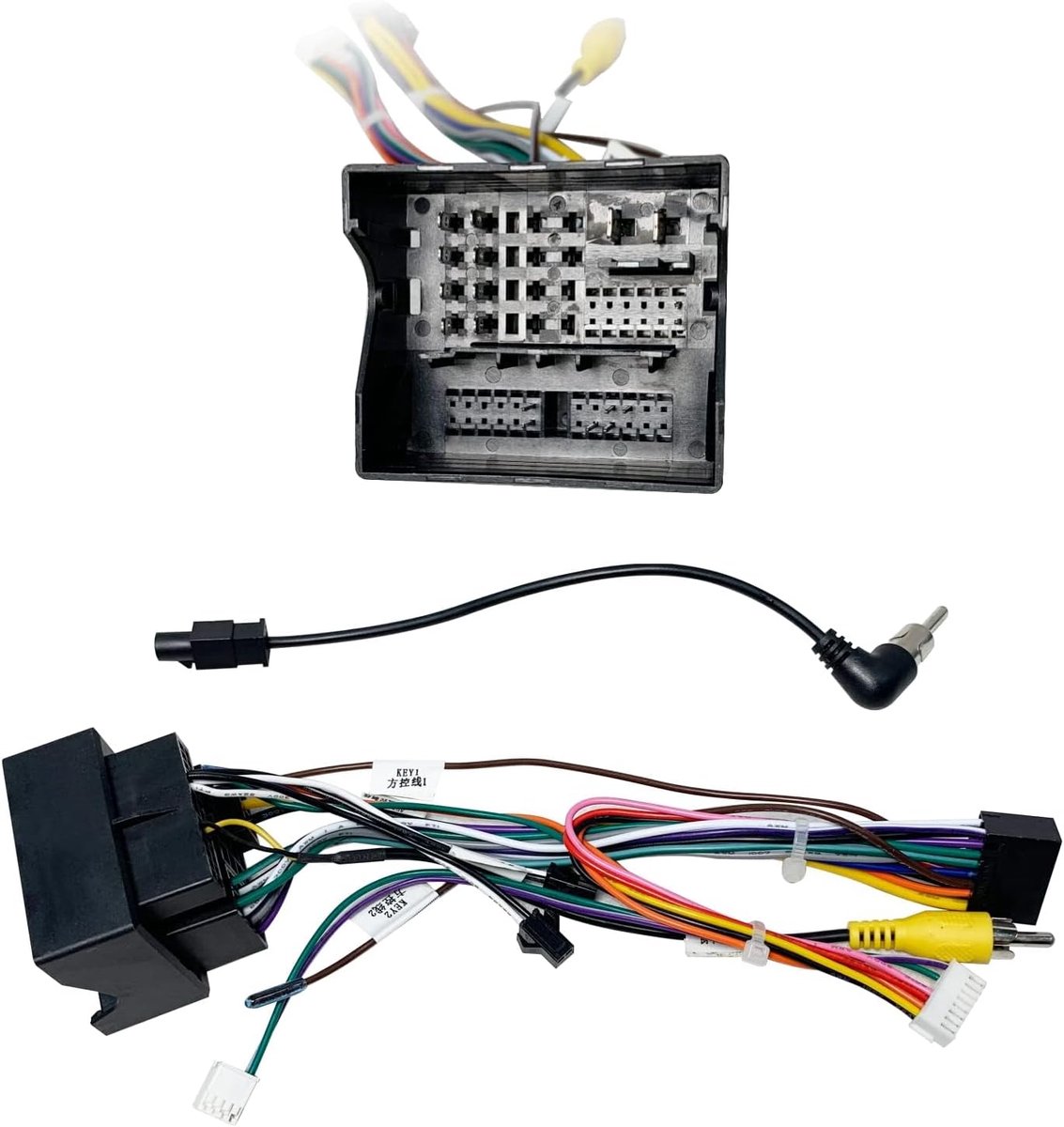 52 Pin Car Radio Wiring Harness Compatible with VW Auto Golf Jetta Passat CC EOS Tiguan Scoda - ShopVlot