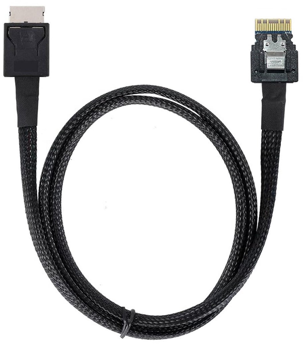 CY Slimline Cable OcuLink PCIe PCI-Express SFF-8611 4i to SFF-8654 SSD Data Active Cable 50cm - ShopVlot