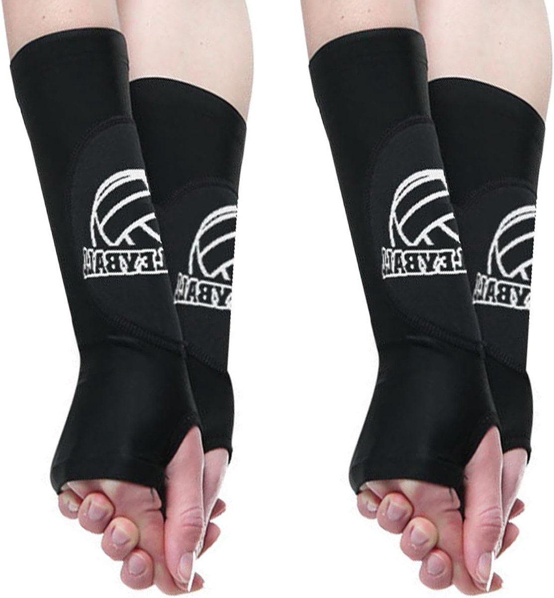 4 Volleyball Arm Guards, Elastic Sports Wrist Guards, Underarm Seat Belts, Muscle Warmth, Training Elbow Guards - ShopVlot