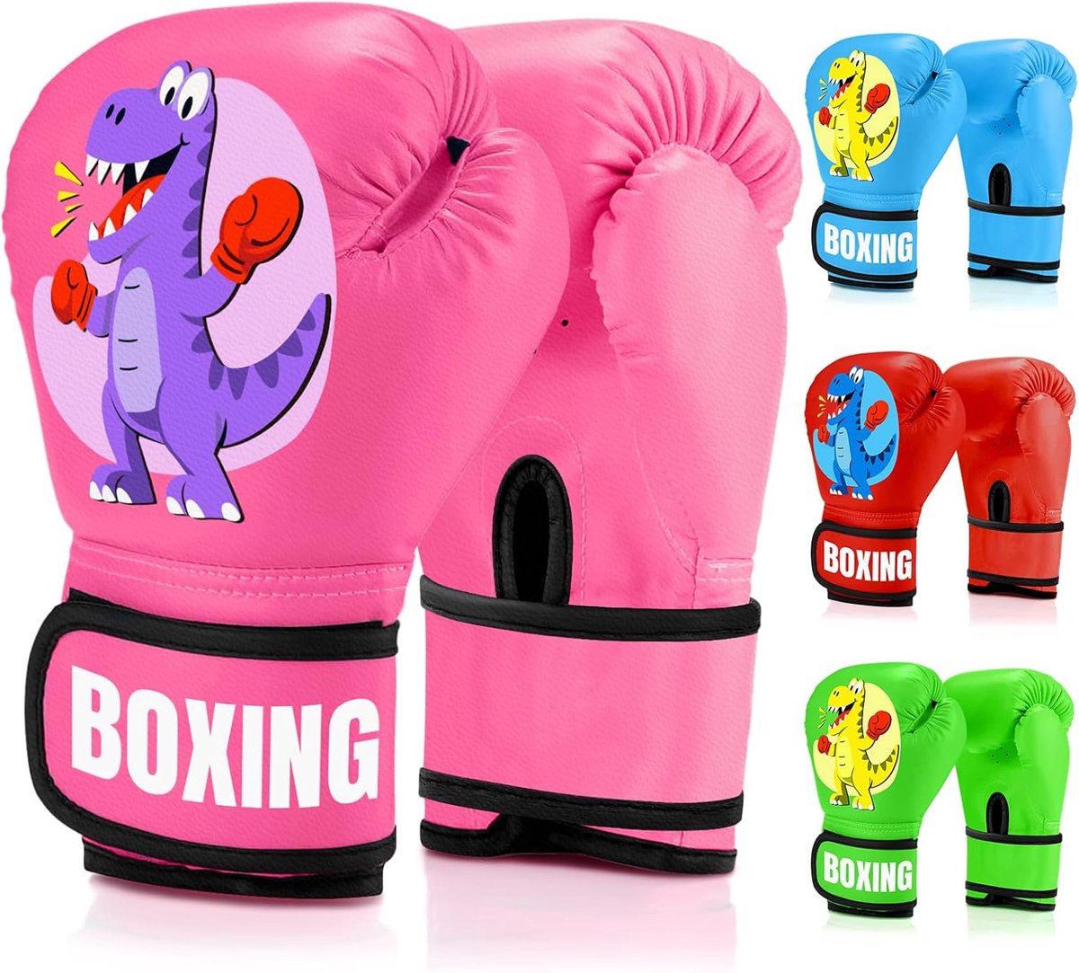 Bokshandschoenen voor kinderen, bokshandschoenen voor kinderen van 3 tot 14 jaar, PU-leer, kinderbokshandschoenen voor bokszak, sparring, training, Muay Thai, MMA, kickboksen en vechtsport