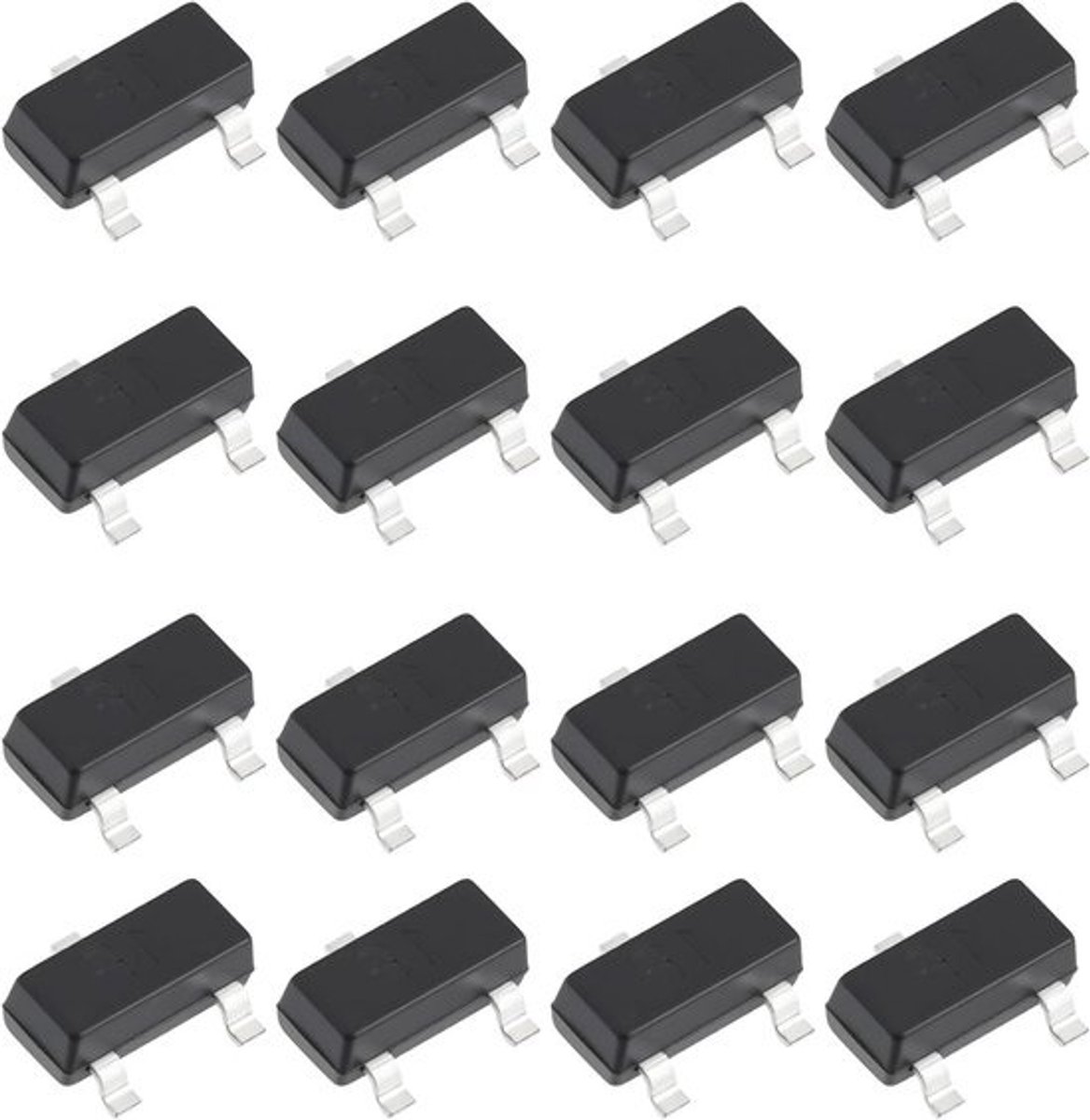 NPN-signaaltransistor - Transistor - SOT-23 - Elektronische projecten - Hoge compatibiliteit - 50 stuks - Niet van toepassing