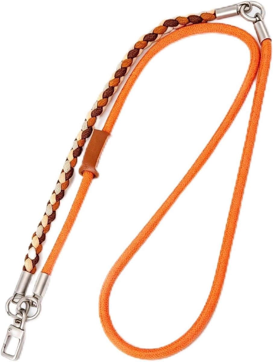 3-in-1 gevlochten telefoonkoord, crossbody, universele telefoonband, pols- en nekkoord, anti-diefstal mobiele telefoonaccessoires