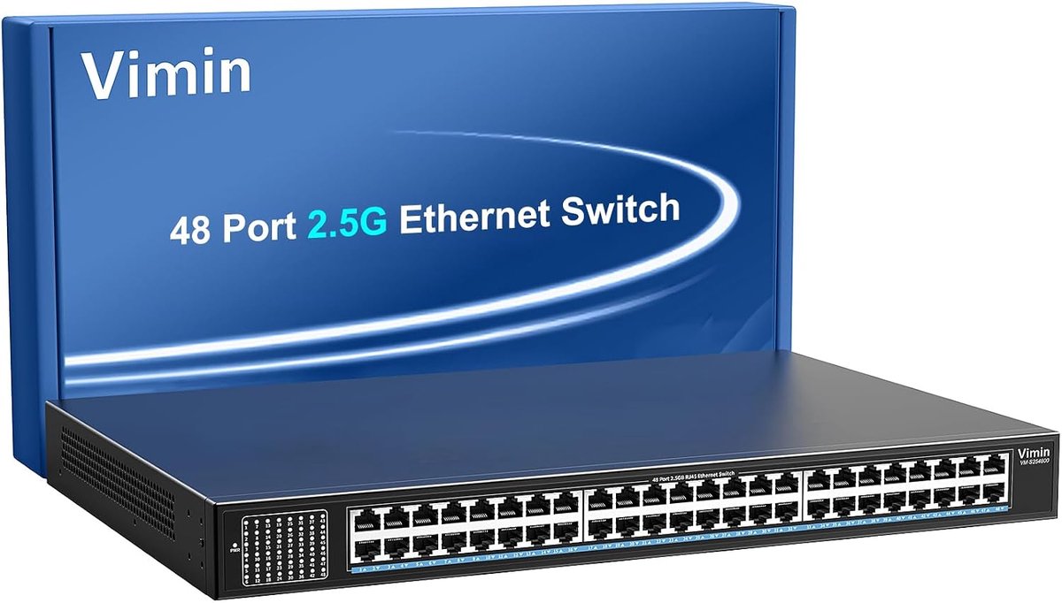 2.5G Switch 48 Poorten - Onbeheerd - Plug & Play - Ideaal voor NAS en PC - ShopVlot