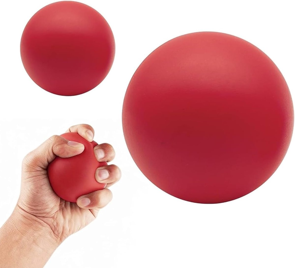 Stressbal voor volwassenen - 2 stuks in grote en kleine maat - Motivational stressballen - Vermindert angst en stress - ShopVlot
