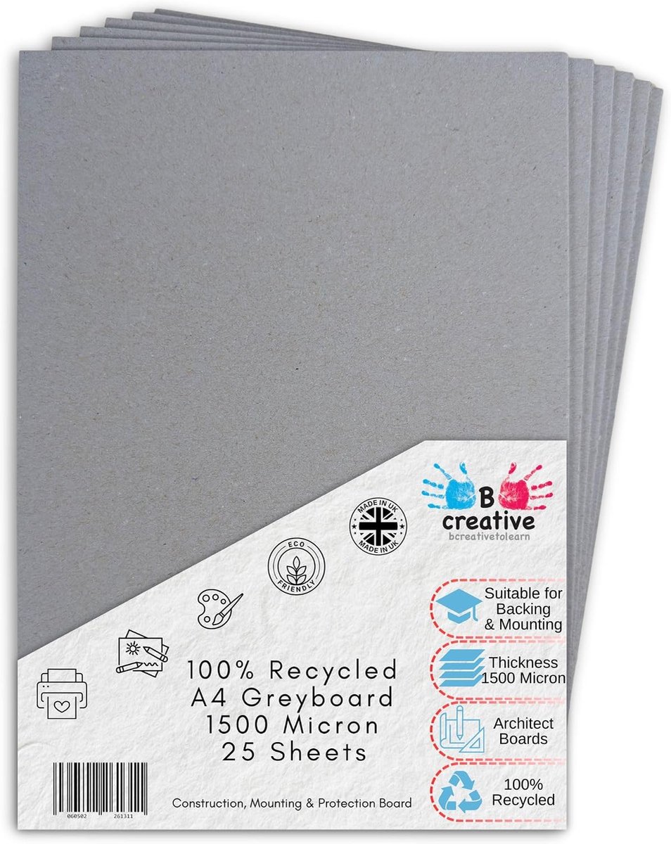A4 Greyboard 25 Sheets Mount Board Model Making Presentation Board - ShopVlot