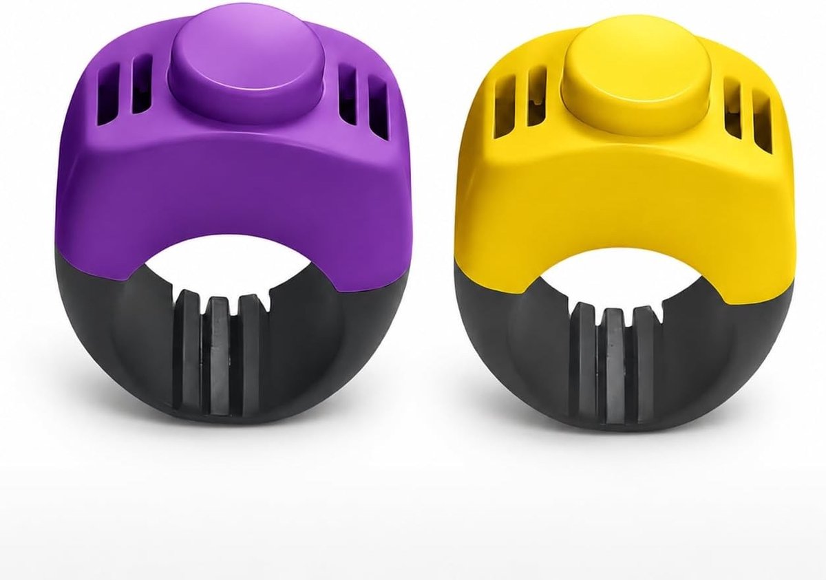 Praktische Clicker voor Honden, Katten en Paarden - 2 Stuks in Paars en Geel voor Effectieve Training en Gedragstimulatie