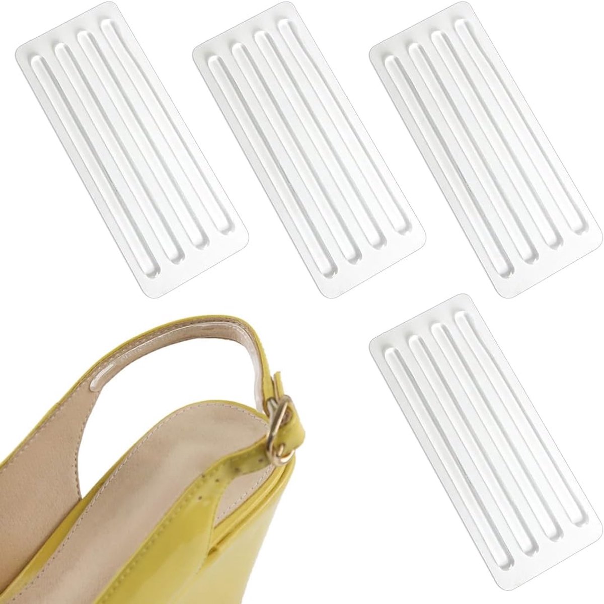 16 Pcs Non Slip Insoles Sandals Stickers High Heel Transparent Non-Slip Band Lace Blister Sandals Self Adhesive - ShopVlot