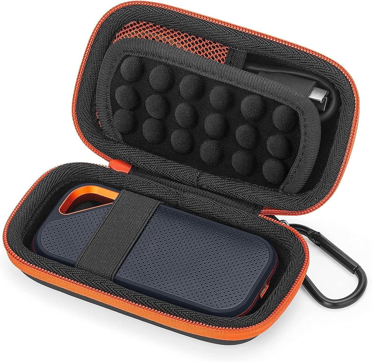 Draagbare harde hoes voor externe SSD-opslag, reisorganizer voor kabels en accessoires