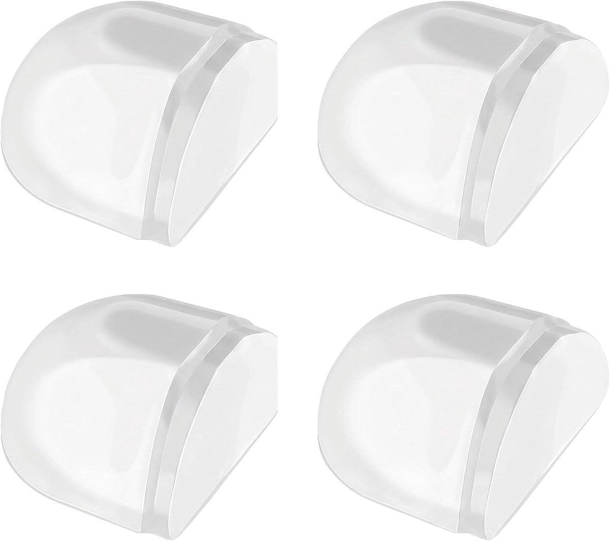 Set van 4 zelfklevende deurstoppers, transparante deurstoppers voor vloer en wandstopper, deurstoppers als deurstopper - ShopVlot