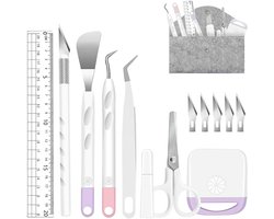 ImnBest Plotter Accessories, 13 Pieces Vinyl Weed Tools for Silhouette Weed Scraper, Silhouette Accessories, Defroster - ShopVlot