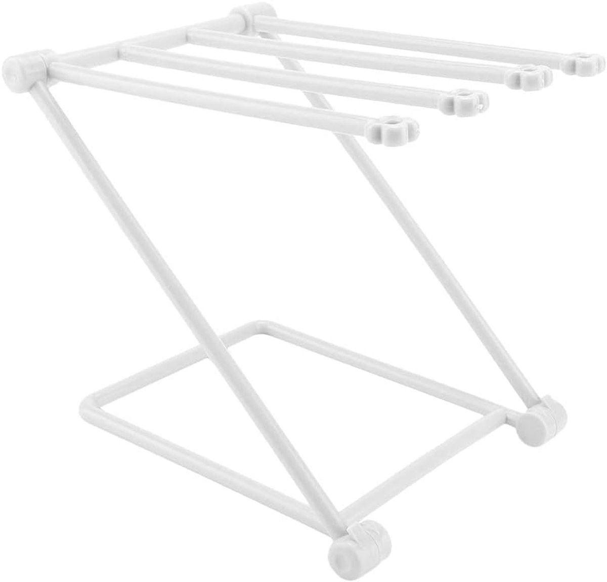 Houder, Vaatdoek Droogrek Inklapbare Plastic Keuken Countertop Organizer Houder Opvouwbare Vaatdoek Opslag Stand Rack(Grijs)