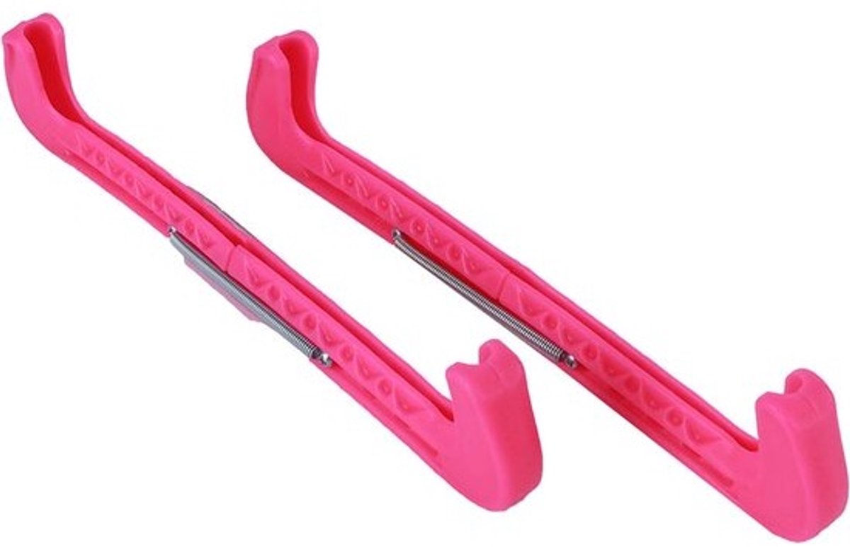 ijshockeyschaatsbeschermers - stevige skatebladbeschermers - roze voor skisporters