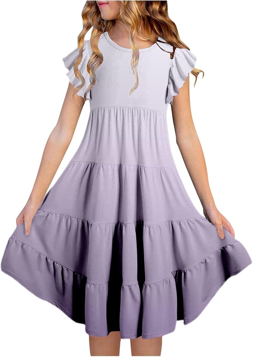 Meisjesjurk, katoen, zomer, kinderkleding, bloemen, mouwloos, prinses, ceremonie, bruiloft, mode, chic, verjaardag, casual, ademend, perfecte look, A42