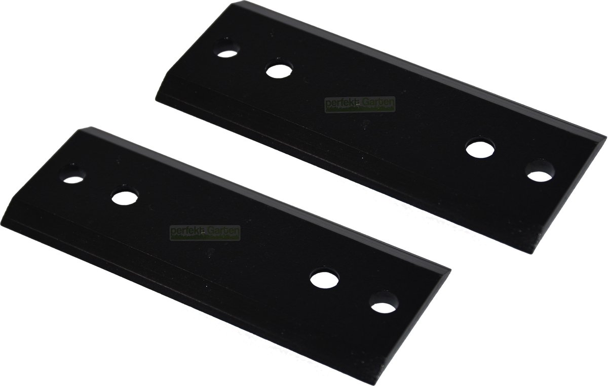 2 x 10 cm mes voor versnipperaar / houtversnipperaar voor SCHEPPACH BIOSTAR 3000 B, 4000 Combi, GW, GWS, 400 B, 40400140
