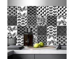AREDE T1021 T1021 Tile Stickers, Pack of 32 Self-Adhesive Wall Stickers, Wall Tiles, Waterproof, Oil-proof, DIY - ShopVlot