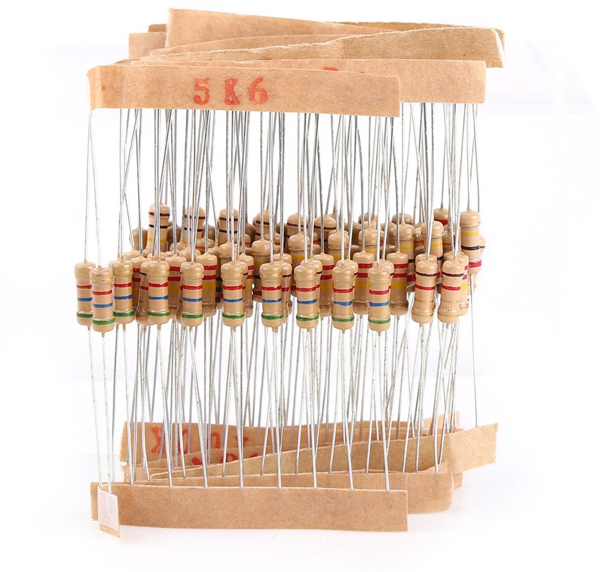 Koolfilmweerstanden assortiment kit 1000 stuks - 1 Ohm tot 10 M Ohm - 1/2 W - ideaal voor Raspberry Pi-projecten - SnelShoppen
