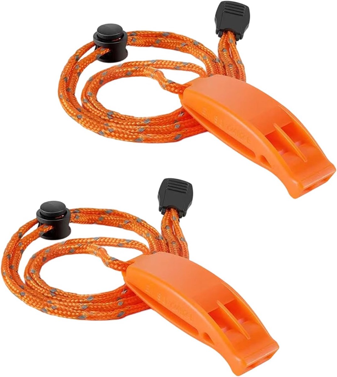 Noodfluitje 2 stuks - dubbele frequentie - ABS-kunststof - voor survival - SnelShoppen