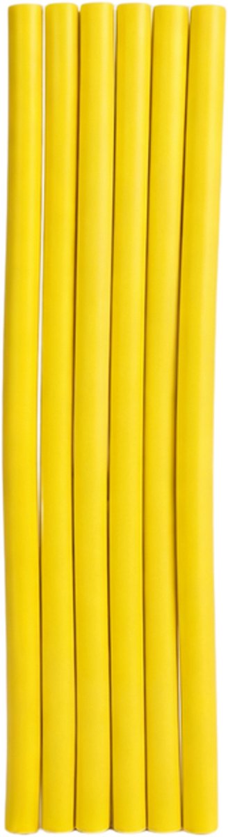 Krultangen - Set van 6 - Zachte schuimkrullers voor lang haar - Zachte sponskrullers in verschillende maten - Schuimkrullers met kliksysteem - Krultangen voor 's nachts die geen verwarming nodig hebben - Geschikt voor vrouwen, meisjes en kinderen.