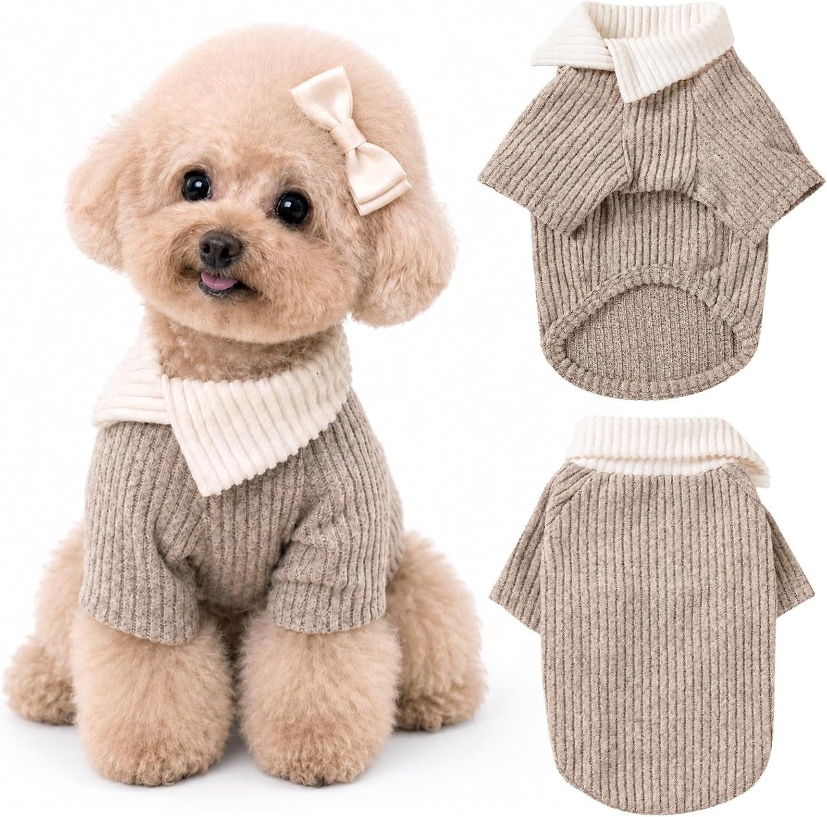 Hondentrui voor kleine en middelgrote honden (kaki, L, 5,5-9 kg))