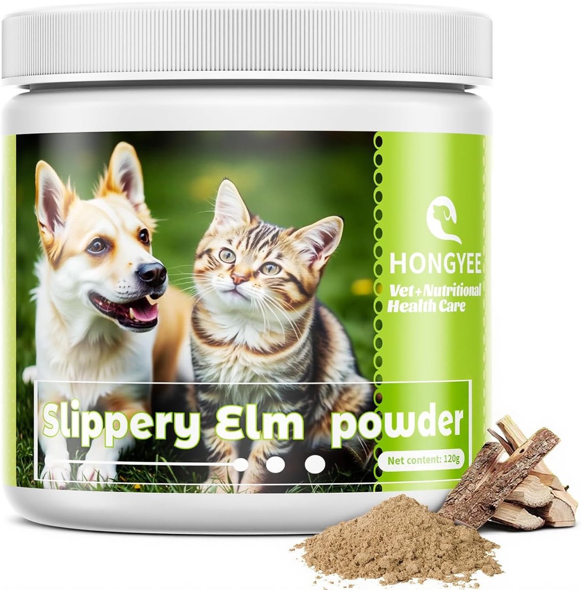 Poeder voor Honden en Katten, 120 g, Verlichting van Maag- en Darmproblemen, Ondersteunt Herstel van Slijmvlies en Verbeterde Voedingsopname