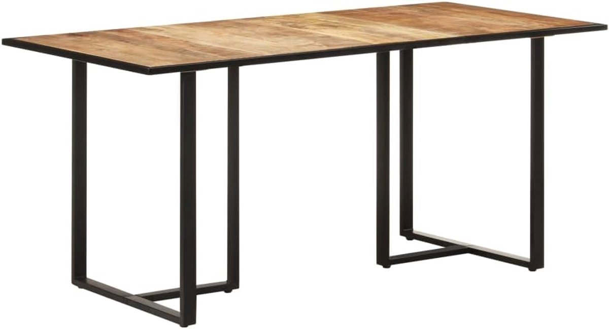 Mangohout industrieel ruw 160x80x76 cm