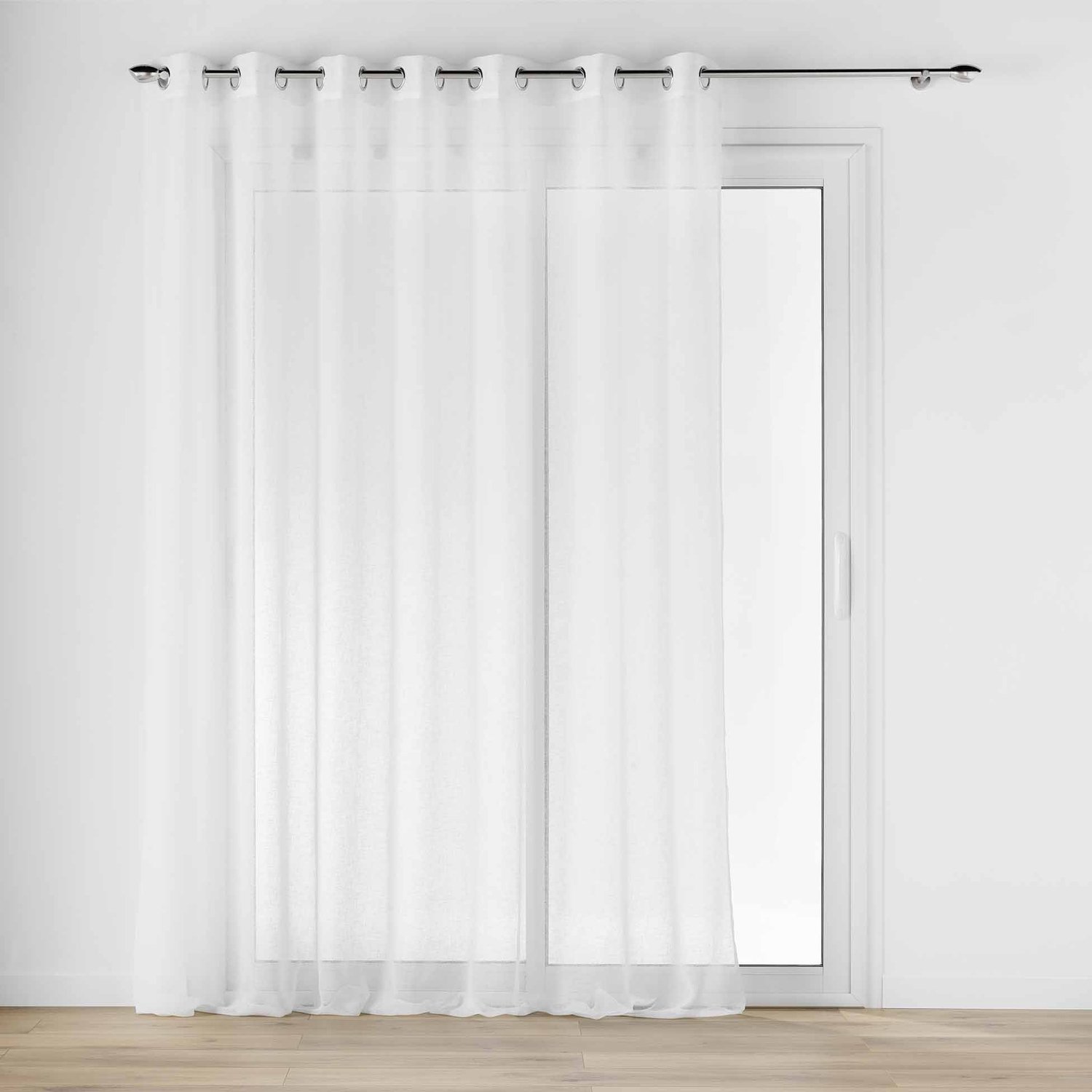 Douceur d'intérieur - Brede vitrage met ringen CARLIN, 240 x 240 cm