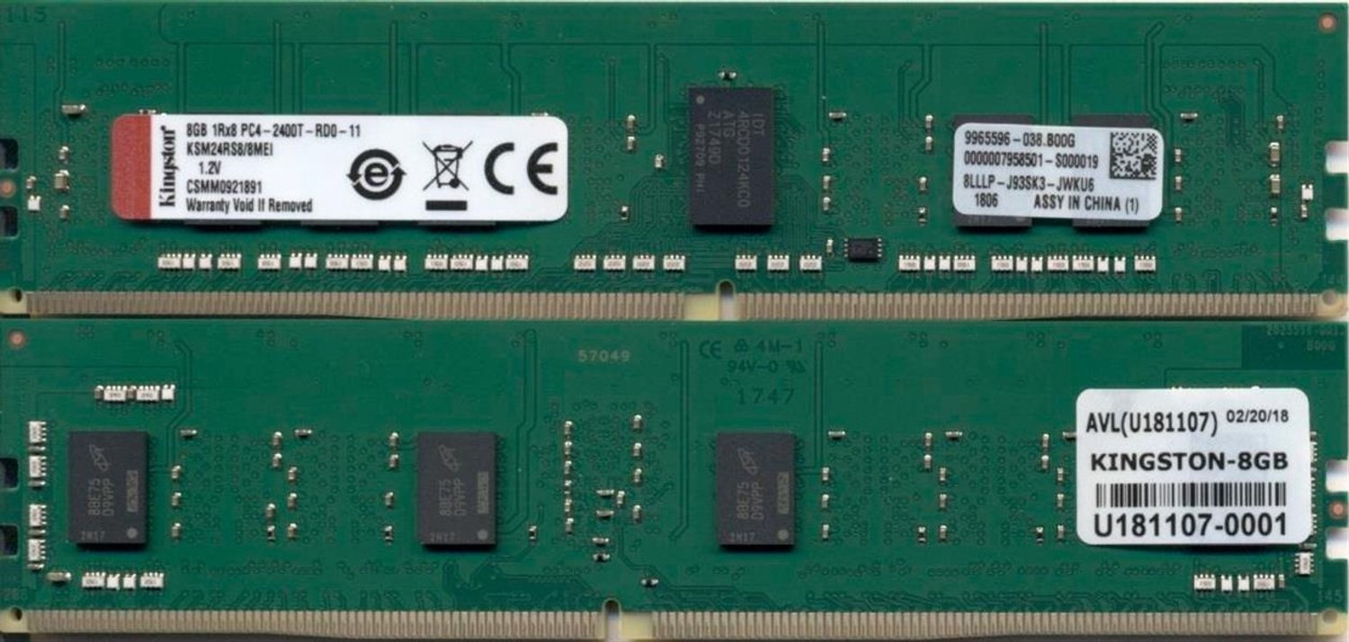 Kingston DDR4 2400Mhz 8GB 545150