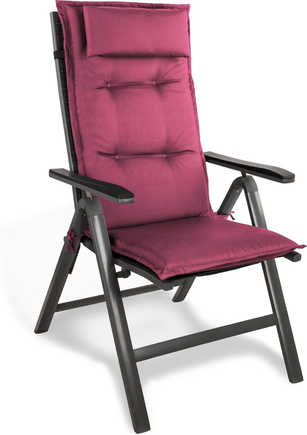 Stoelbekleding voor stoel met hoge rugleuning en kussen „Palermo“