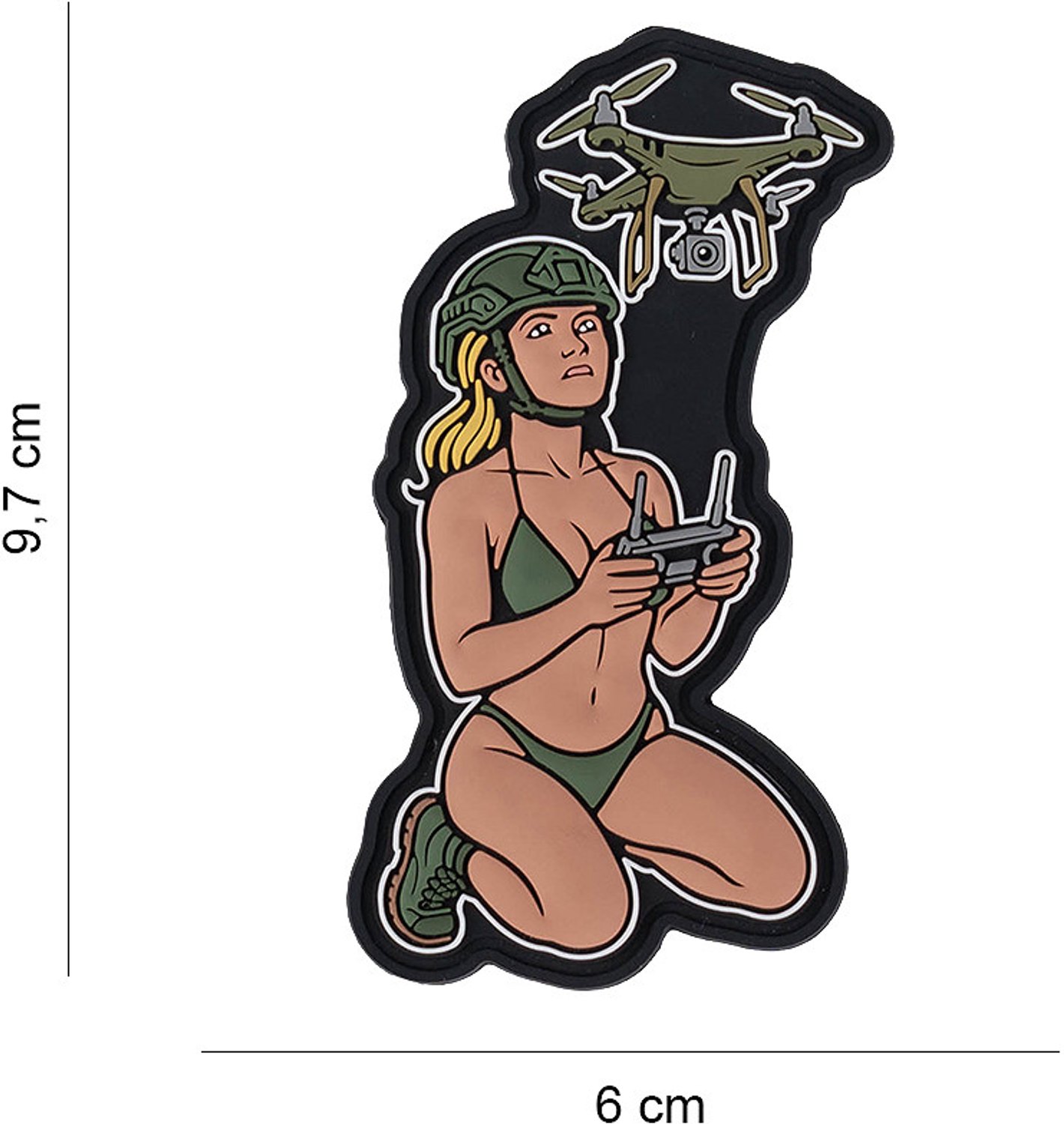 Embleem 3D PVC Drone army chick #10034