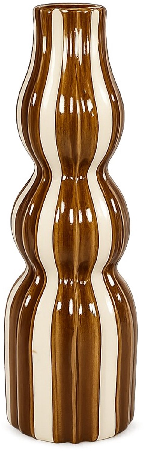 Aardewerk vaas Arch bruin S