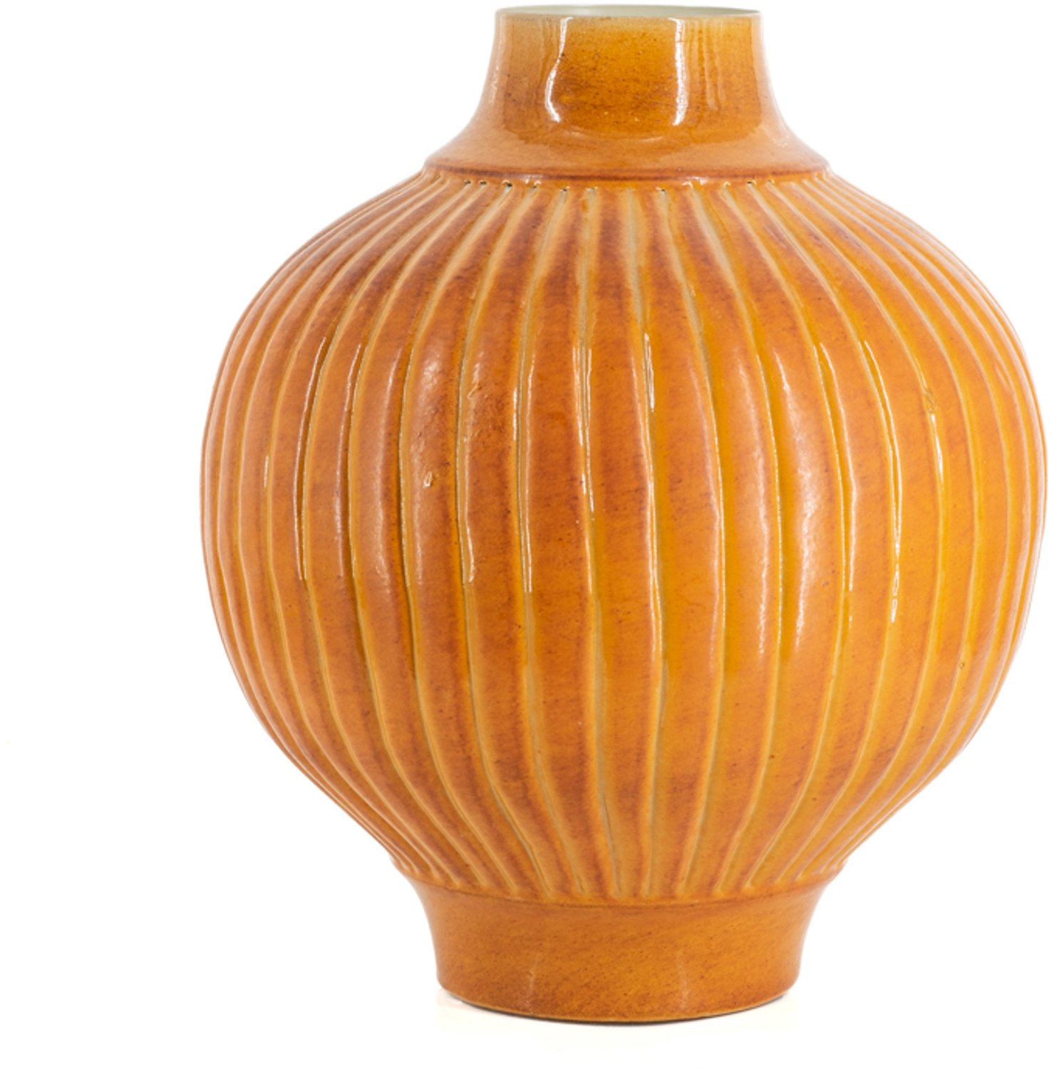 Metalen vaas tangerine