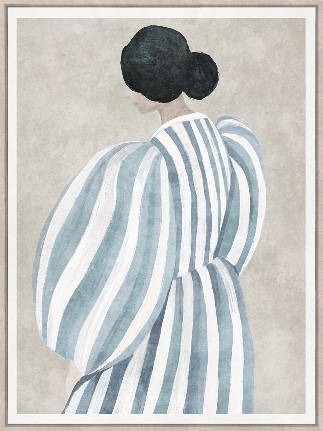 Schilderij stripe muse
