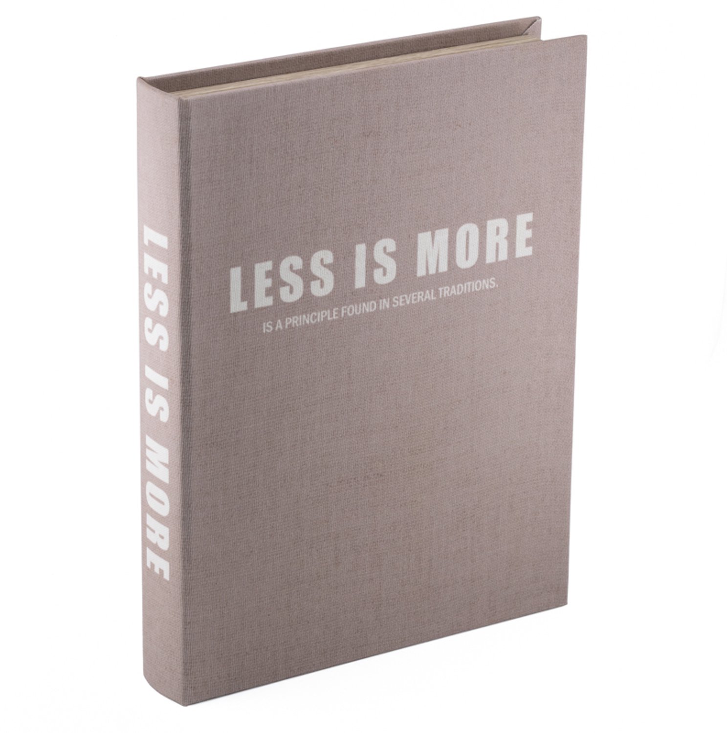Opbergboek koffietafel less is more 28,5x22cm