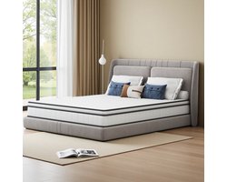 Yelenaro Matras 140x200 cm, Pocketveringmatras, 25 cm dik, 7-Zones, H2, Oeko-tex, Traagschuim, Ultra-ademend, Anti-Allergisch