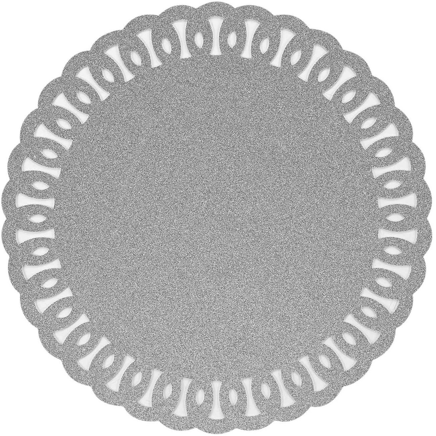 Douceur d'intérieur - Placemat GUIRLANDE met glitter, Ø 38 cm