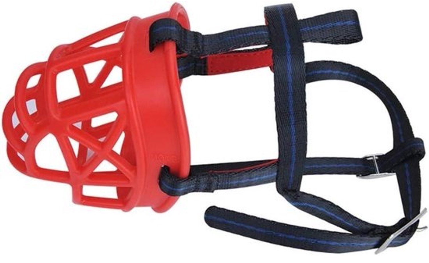 Honden muilkorf - Snuitmandje - Veilig uitlaten - Verstelbare band - Maat 6 - Rood