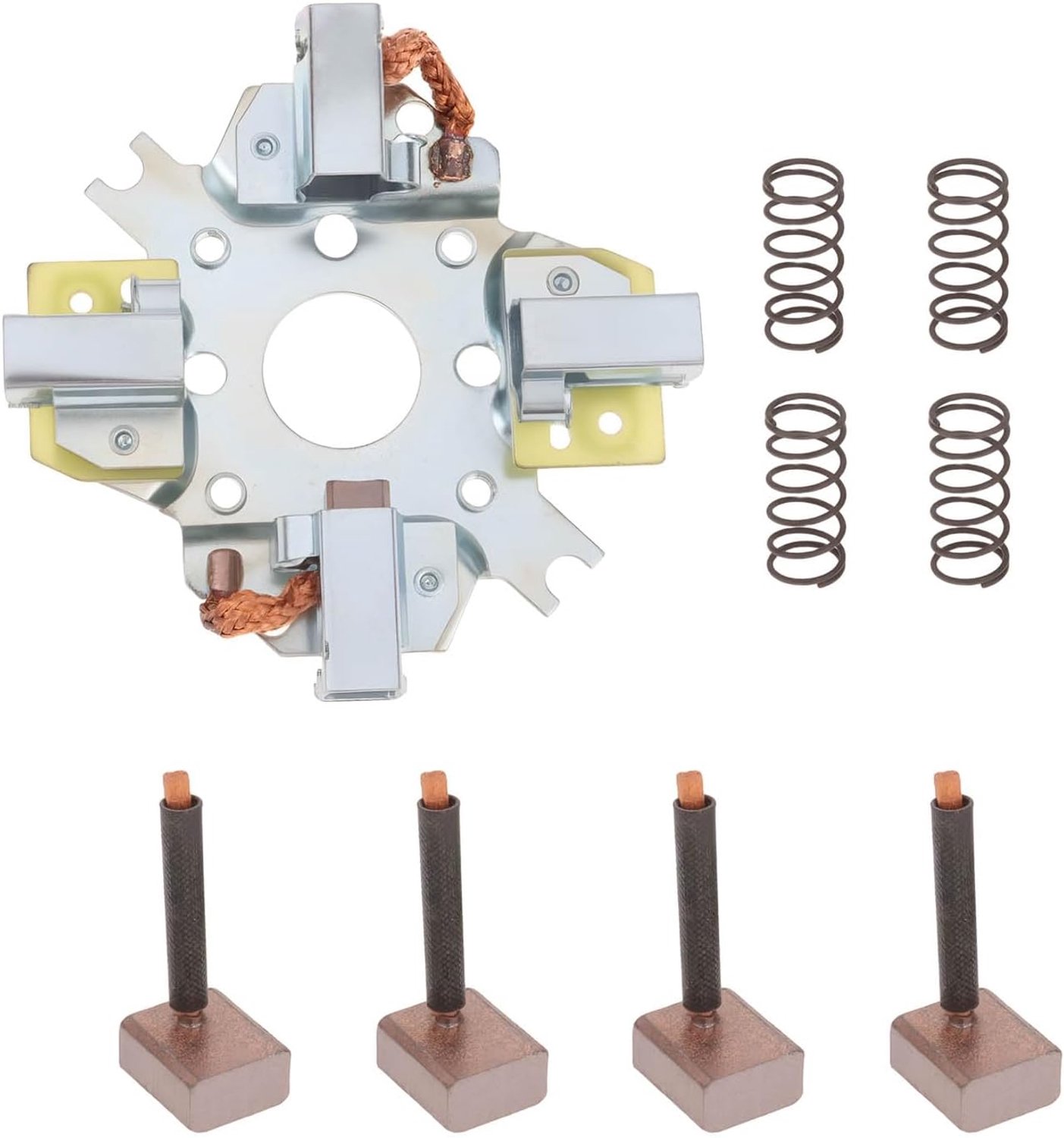 starter motor borstel houder montage - compatibel met Bosch - koperen borstels en stalen veren - voor stabiele stroom - m-winkel
