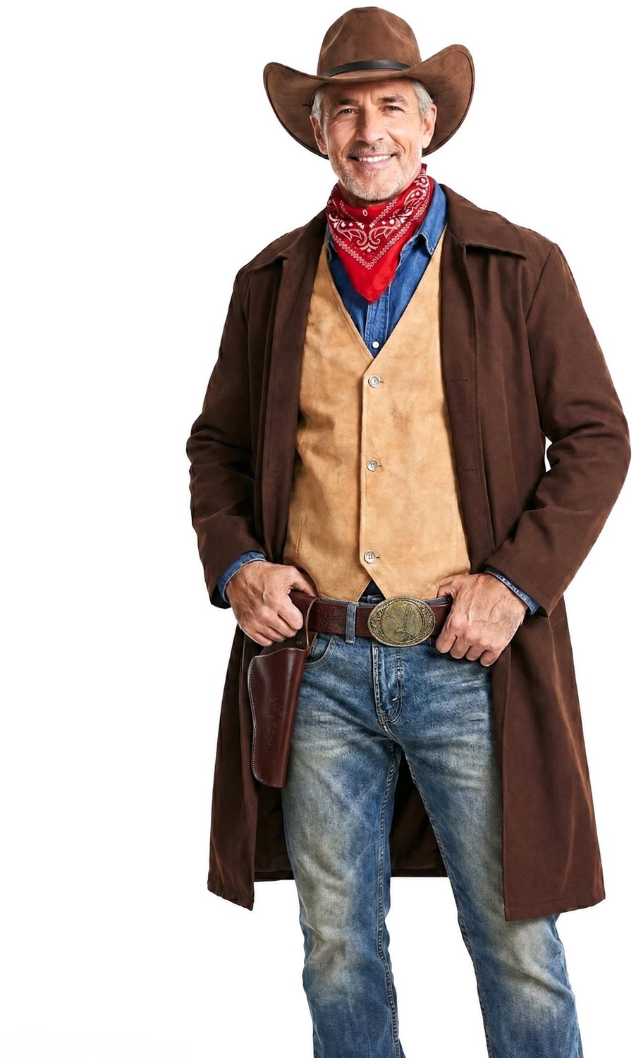 Western heldenkostuum 4-delig