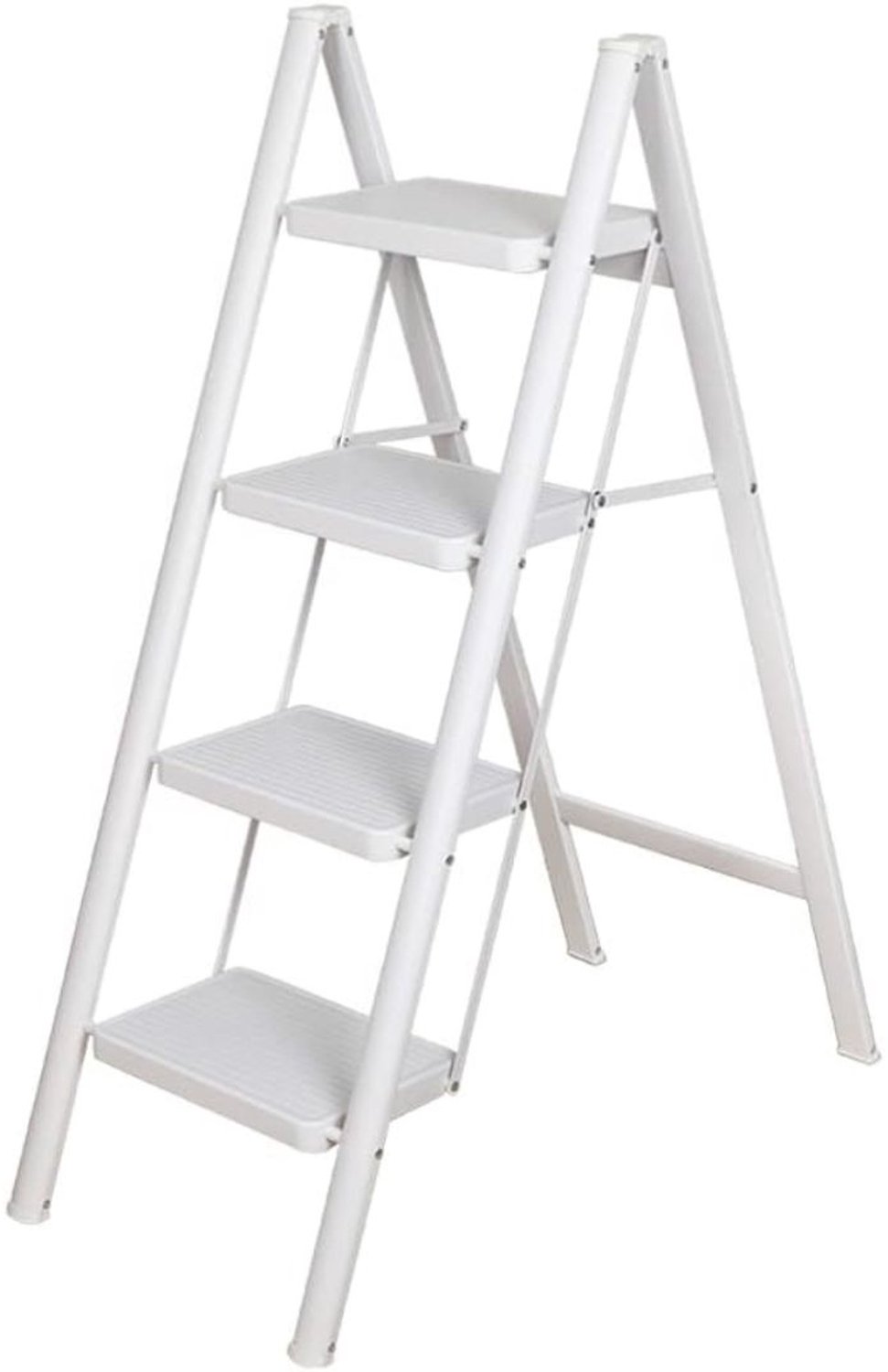 Zolvano® Huishoudtrap 4 Treden - Keukentrap Inklapbaar - Opstapje - Opstaphulp