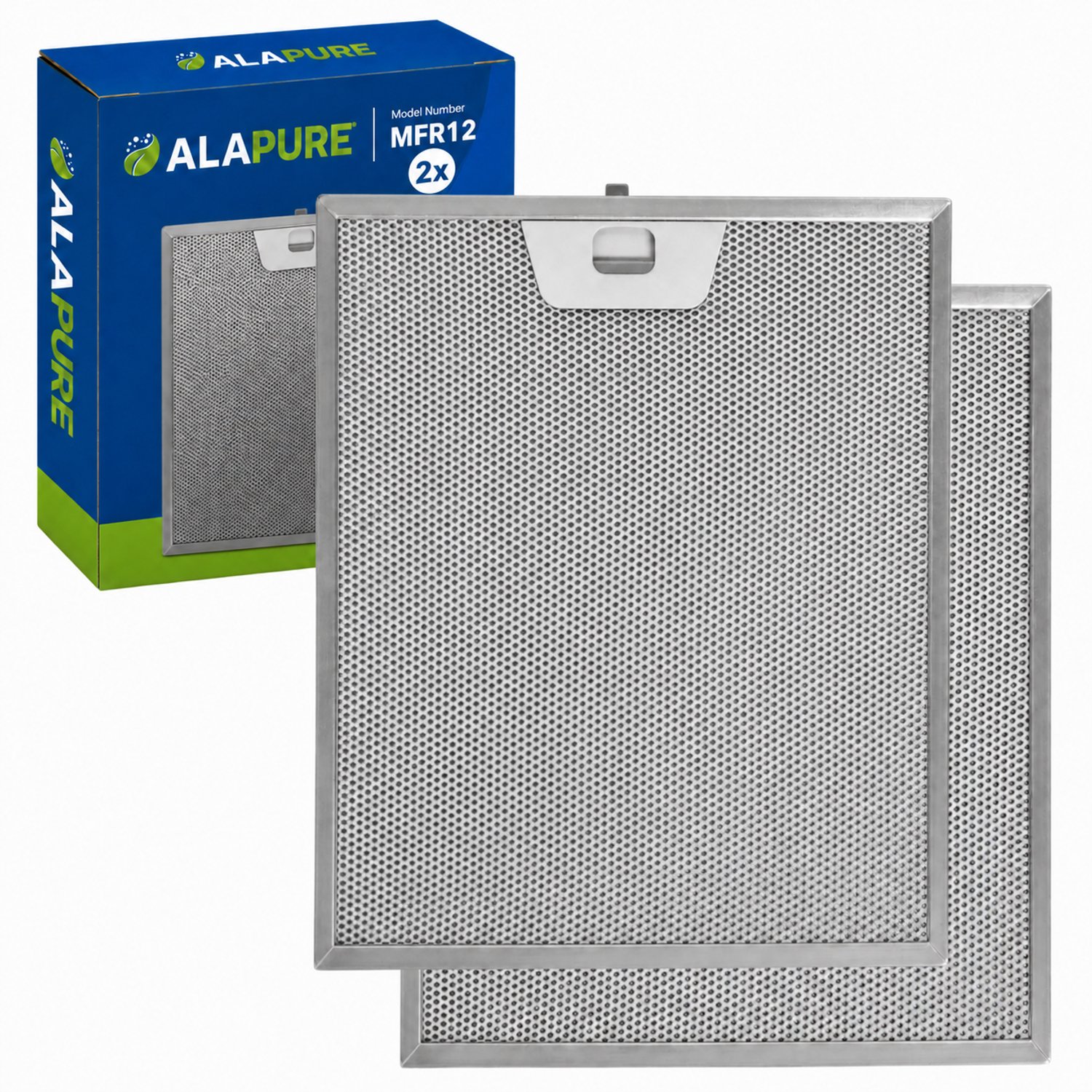 2x Metaalfilter voor Arthur Martin 50248271004 300x254x8mm