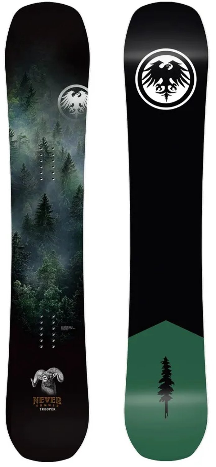 Never Summer Trooper Snowboard 157 Groen