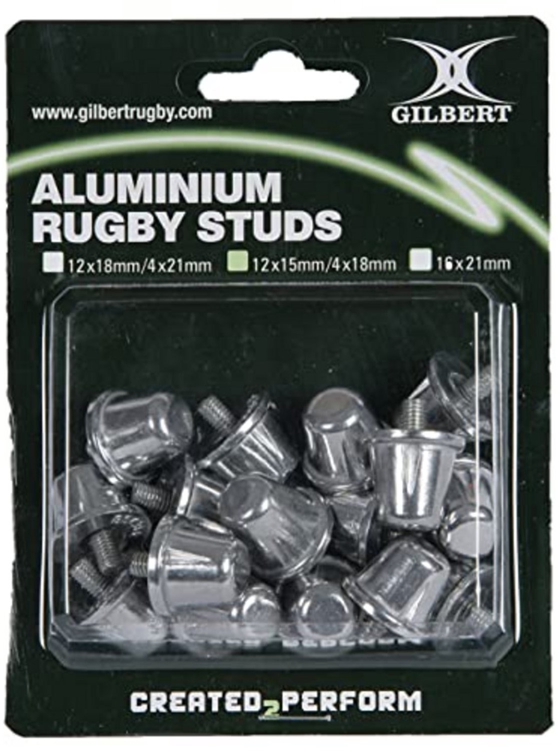 Gilbert studs aluminium - 21mm - rugby accessoires.